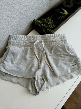 Hurley Gray Knit Surfer Drawstring Women’s Shorts